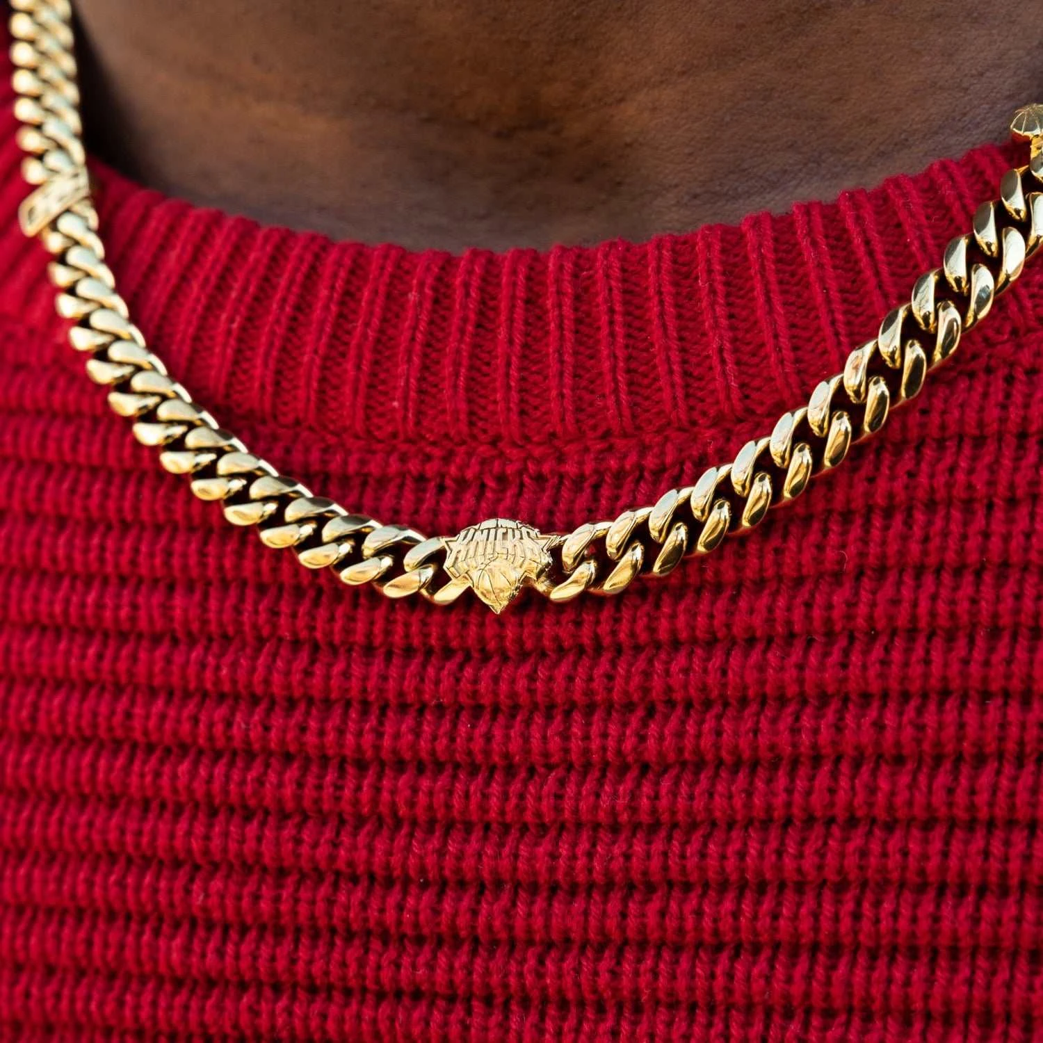 New York Knicks Miami Cuban Chain - 8mm 2 New York Knicks Miami Cuban Chain - 8mm - Image 2