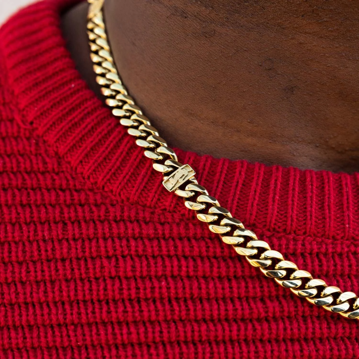 New York Knicks Miami Cuban Chain - 8mm 7 New York Knicks Miami Cuban Chain - 8mm - Image 7