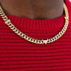 Chicago Bulls Miami Cuban Chain - 8mm -Fashion Jewelry Discount Store 606A7012