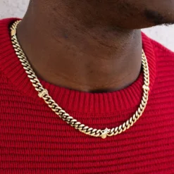 Miami Heat Miami Cuban Chain - 8mm -Fashion Jewelry Discount Store 606A7026