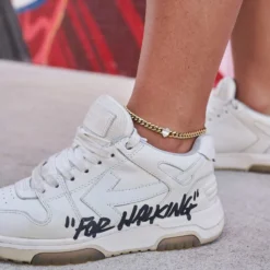 Pear Cut Stone Miami Cuban Anklet - Gold -Fashion Jewelry Discount Store 6MMMiamiCubanw PearCutStoneAnklet3 211f788a 05d4 4615 b4cf 3624ea3aa5b6