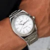 42MM Fluted Bezel Alpha Era In White Gold