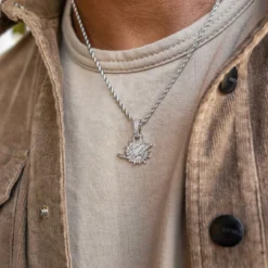 Miami Dolphins Micro Logo Pendant - White Gold -Fashion Jewelry Discount Store 73218A2E F7E1 476E 8B0C 65C4B42AFD33 1 201 a