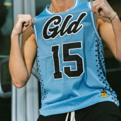 Basketball Jersey In Blue