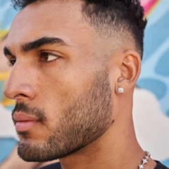 8mm Pave Set Stud Earrings In White Gold 6 8mm Pave Set Stud Earrings In White Gold -Fashion Jewelry Discount Store 8mmPaveSetStudEarringsinWhiteGold1 scaled