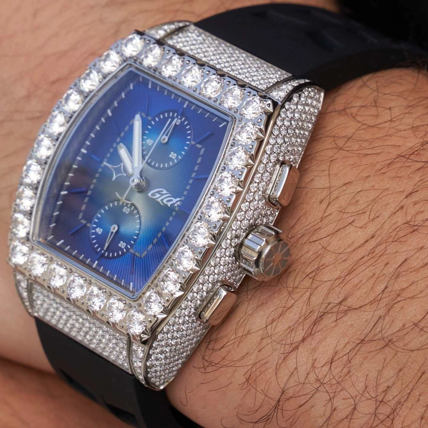 40MM Iced Perennial Era Watch W/ Rubber Strap 5 40MM Iced Perennial Era Watch W/ Rubber Strap - Image 5