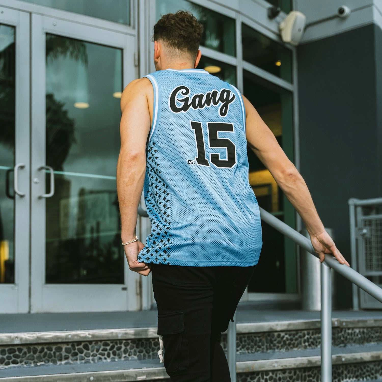 Basketball Jersey In Blue 5 Basketball Jersey In Blue - Image 5