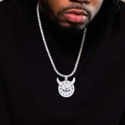 Fivio Demon Time Pendant - White Gold -Fashion Jewelry Discount Store 9D5F88AA D535 420B 834B D651F322E5C3 1 201 a 35b5a9e8 f4c2 4674 8872 87dd0593a01e