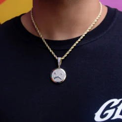 Double-Sided Face Pendant -Fashion Jewelry Discount Store A33B2615 1