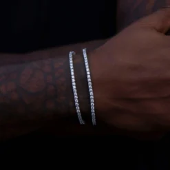 Diamond Tennis Bracelet Bundle In White Gold - 3mm