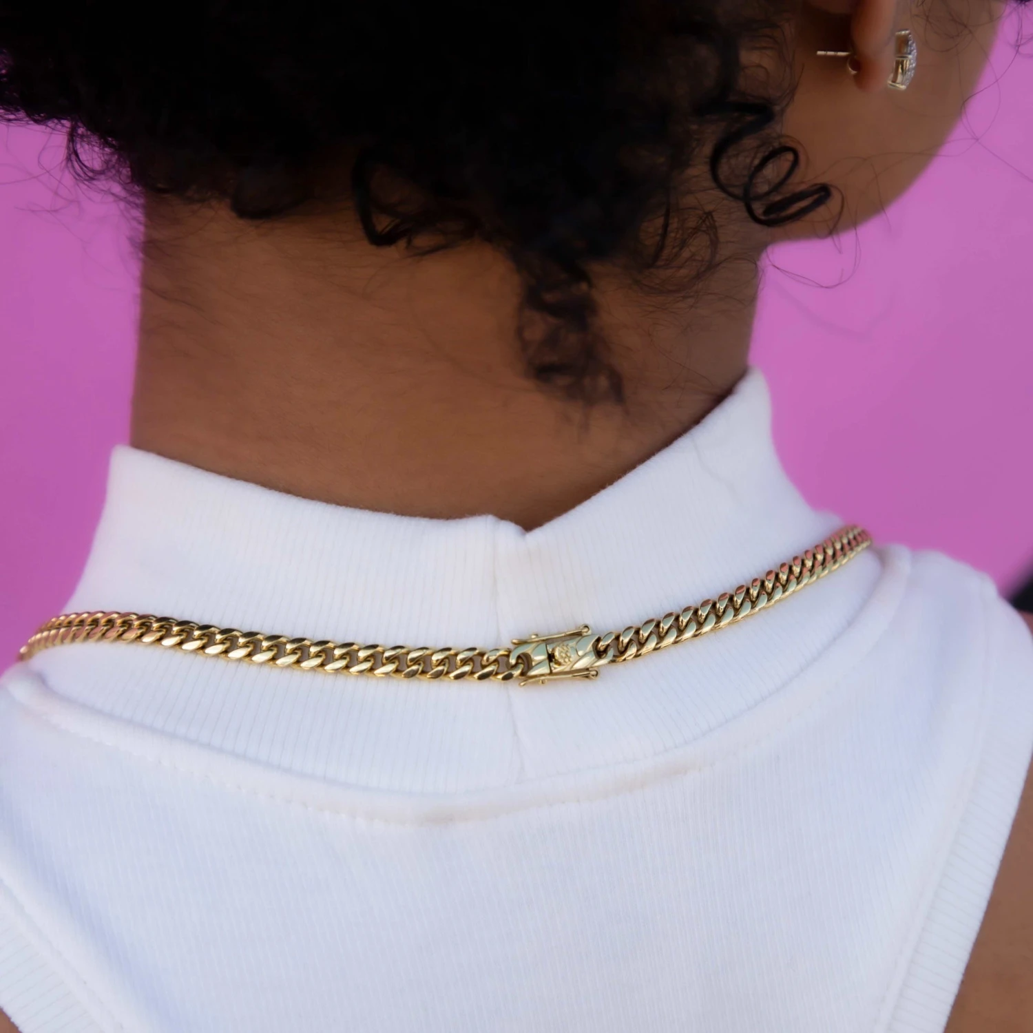 Gothic Stationed Cuban Custom Necklace 8 Gothic Stationed Cuban Custom Necklace - Image 8