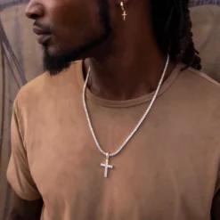 Diamond Cross In Yellow Gold -Fashion Jewelry Discount Store A33B5478copy