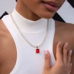 Iced Ruby Pendant -Fashion Jewelry Discount Store A33B5598copy 7319f55e 83bd 43d6 8649 4bb26477db41 scaled