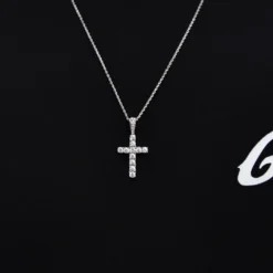 Micro Diamond Cross In White Gold -Fashion Jewelry Discount Store A33B7928