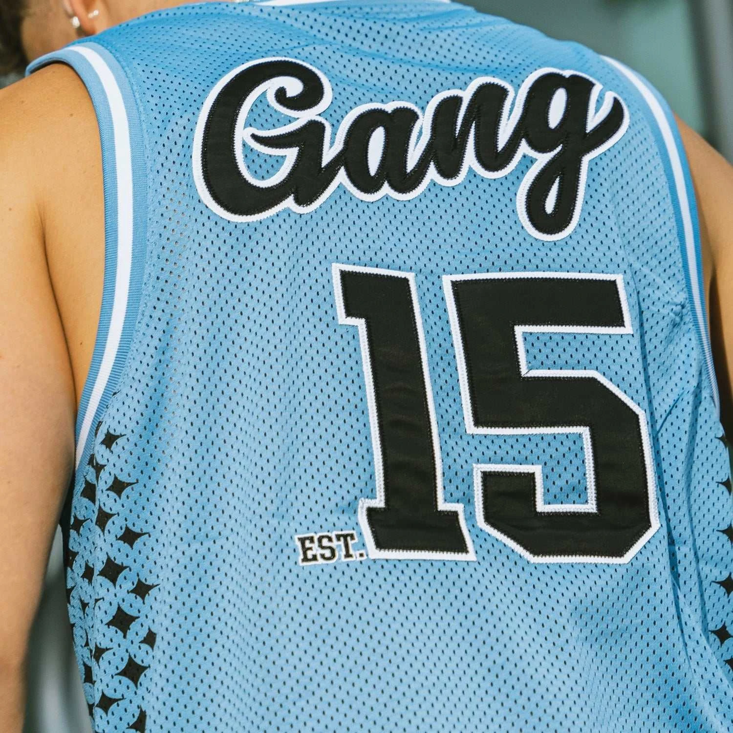 Basketball Jersey In Blue 2 Basketball Jersey In Blue - Image 2