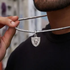 Las Vegas Raiders Micro Logo Pendant - White Gold -Fashion Jewelry Discount Store B35D83DF CBDA 4D5C AA19 5F1A85BF21F7 1 201 a