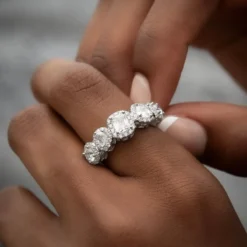 Mixed Stone Pave Ring