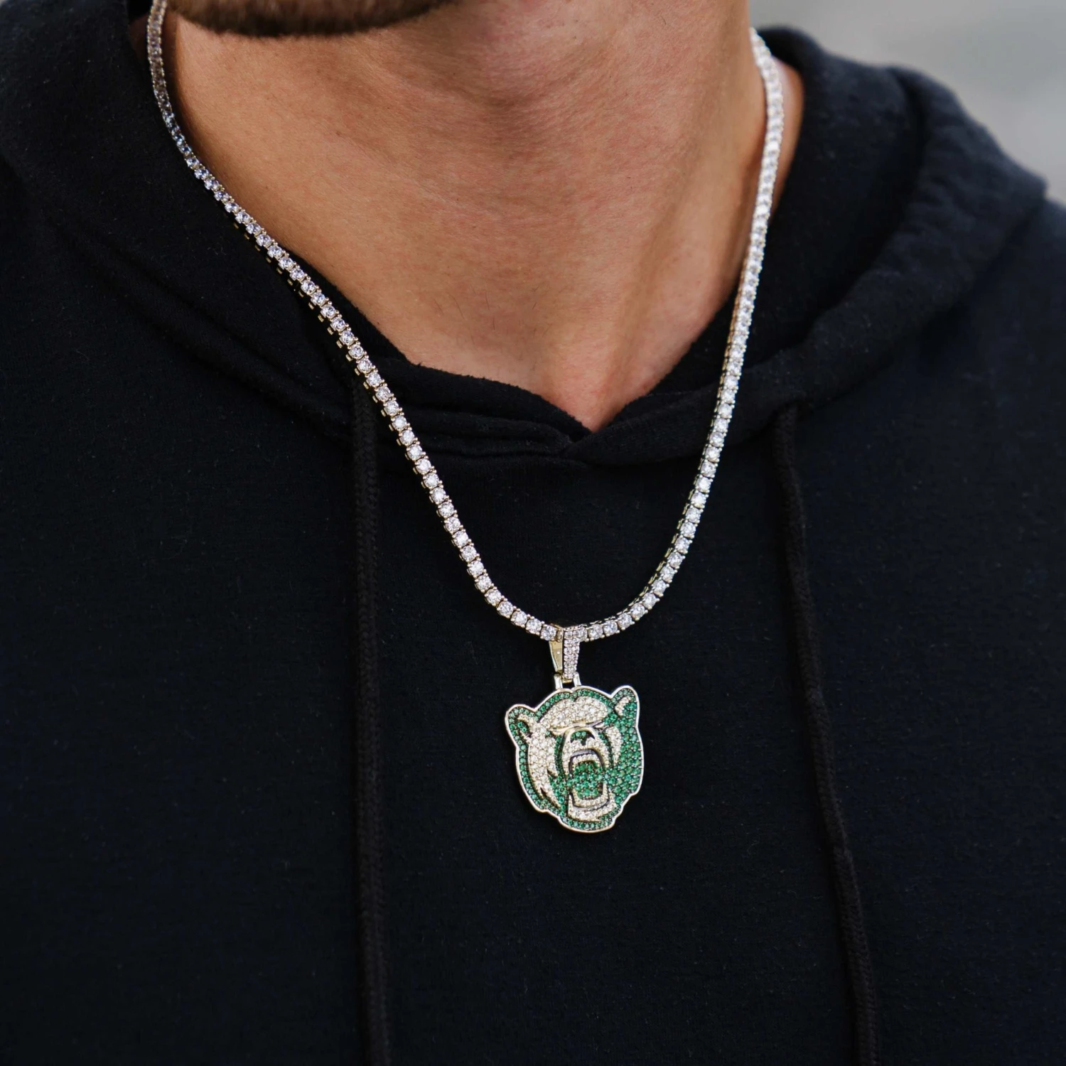 Baylor Bears Pendant - Yellow Gold 2 Baylor Bears Pendant - Yellow Gold - Image 2