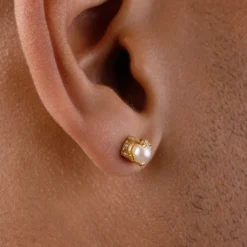 Gemstone Stud Earrings -Fashion Jewelry Discount Store BirthstoneEarings 3 M