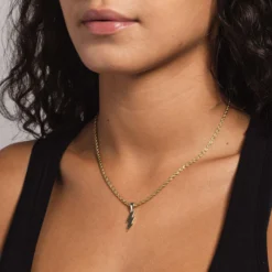 Solid Gold Micro Lightning Bolt -Fashion Jewelry Discount Store CDE7963F 1F19 4186 A86C 24089C5F4DDD