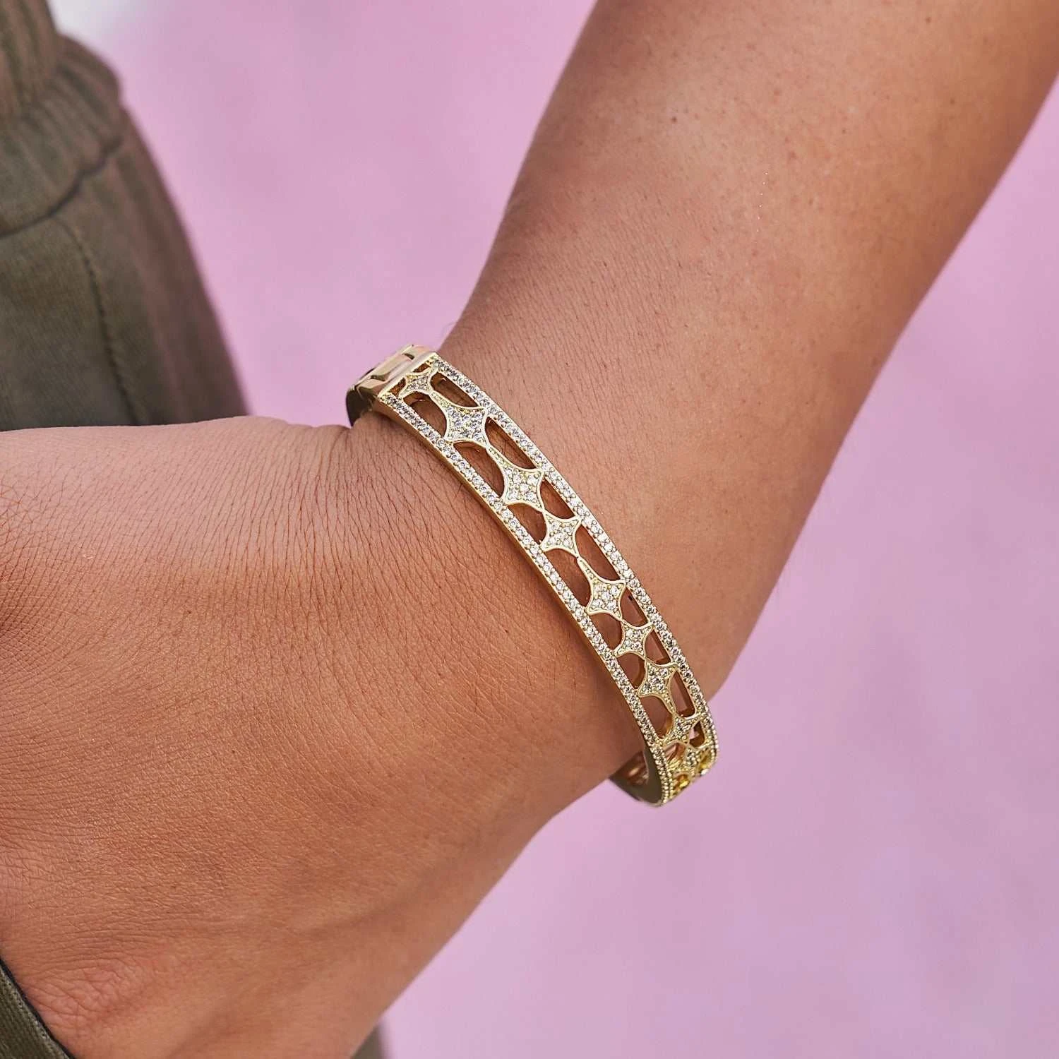 GLD Signature Star Hinge Bracelet 2 GLD Signature Star Hinge Bracelet - Image 2