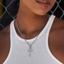 Solid White Gold Crucifix Pendant -Fashion Jewelry Discount Store CrucifixPendantWhiteGold 2