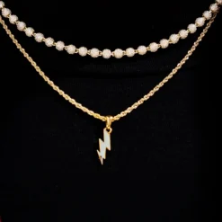 Micro Lightning Bolt -Fashion Jewelry Discount Store DSC6023