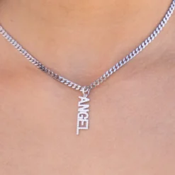 "Angel" Pendant - White Gold