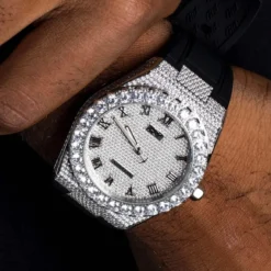 42MM Fully Iced Alpha Era 316 W/ Rubber Strap -Fashion Jewelry Discount Store E1BA9431 9486 4C3A 94A2 FC77A2A73F80 1 201 a