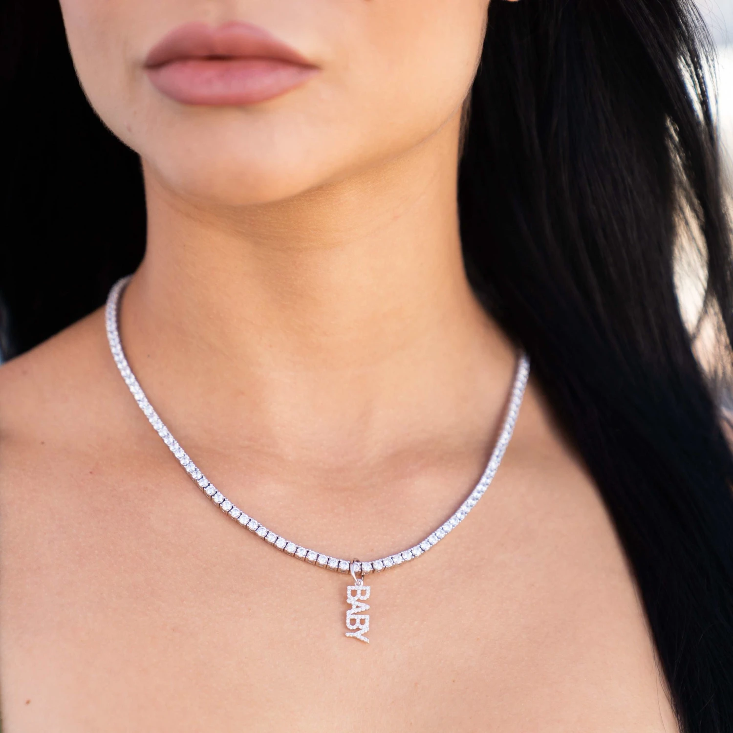 "Baby" Pendant - White Gold 2 "Baby" Pendant - White Gold - Image 2