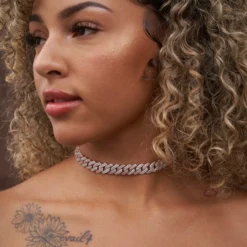 Diamond Cuban Prong Necklace In Rose/White Gold- 12MM -Fashion Jewelry Discount Store F2219A20 C7B1 4119 BFAF 0B8B0A4D017F scaled