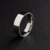 Flat Band Ring In White Gold