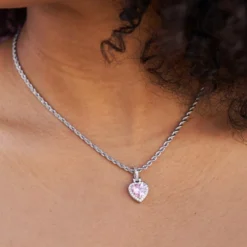 Pink Heart Pendant