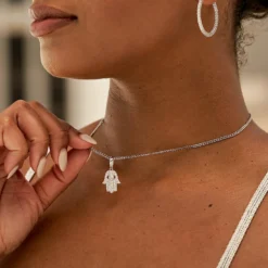 Baby Micro Cuban In White Gold -Fashion Jewelry Discount Store LEX01064