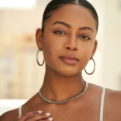 Miami Cuban Link Necklace In White Gold- 8mm -Fashion Jewelry Discount Store LEX01140 1