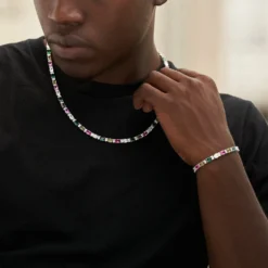 Multicolor Oval Cut Tennis Bracelet -Fashion Jewelry Discount Store LEX01165