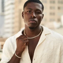 Micro Diamond Prong Cuban Bracelet In Yellow Gold - 6mm -Fashion Jewelry Discount Store LEX01617 4d4ce8b3 3bd5 4ffa aafc 331b3afb2c6b