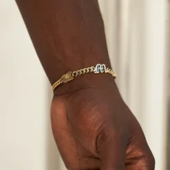 Gothic Stationed Cuban Custom Bracelet 7 Gothic Stationed Cuban Custom Bracelet -Fashion Jewelry Discount Store LEX01740