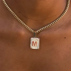 Square Initial Custom Pendant -Fashion Jewelry Discount Store LEX01878 ad7d546d d298 4844 aceb 4fdb4c1e4415