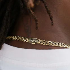 Boston Celtics Miami Cuban Chain - 8mm -Fashion Jewelry Discount Store LEX03079 1 1