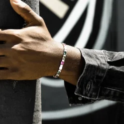 Multicolor Oval Cut Tennis Bracelet -Fashion Jewelry Discount Store LSG7707