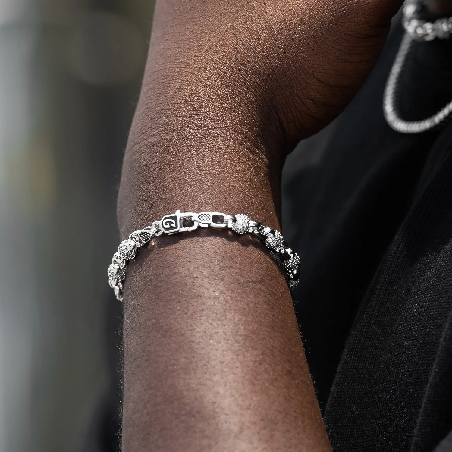 Iced Ball Box Link Bracelet 3 Iced Ball Box Link Bracelet - Image 3