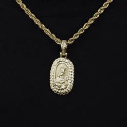 Icon Crowned Mary Pendant