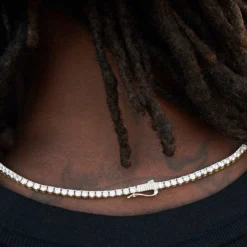 Custom Stationed Tennis Chain -Fashion Jewelry Discount Store PHCustomStationTennisNecklaceInyellowgold1 1