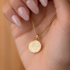 Small Cross Coin Pave Pendant In Gold -Fashion Jewelry Discount Store SmallCrossCoin YG 4 W