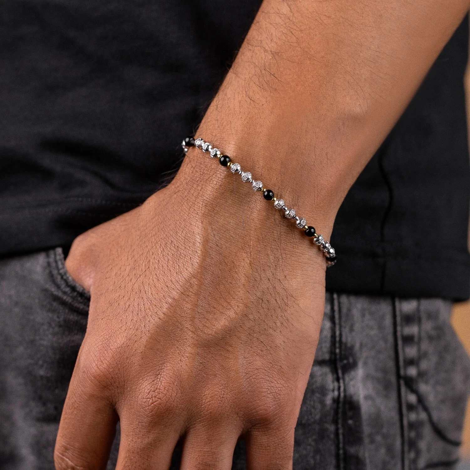 Sphere Iced Beaded Bracelet 8 Sphere Iced Beaded Bracelet - Image 8