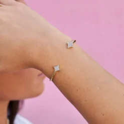 GLD Signature Star Bangle 7 GLD Signature Star Bangle -Fashion Jewelry Discount Store Starsopencuffbracelet