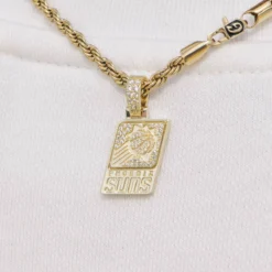 Phoenix Suns Micro Pendant -Fashion Jewelry Discount Store SunsMensv2