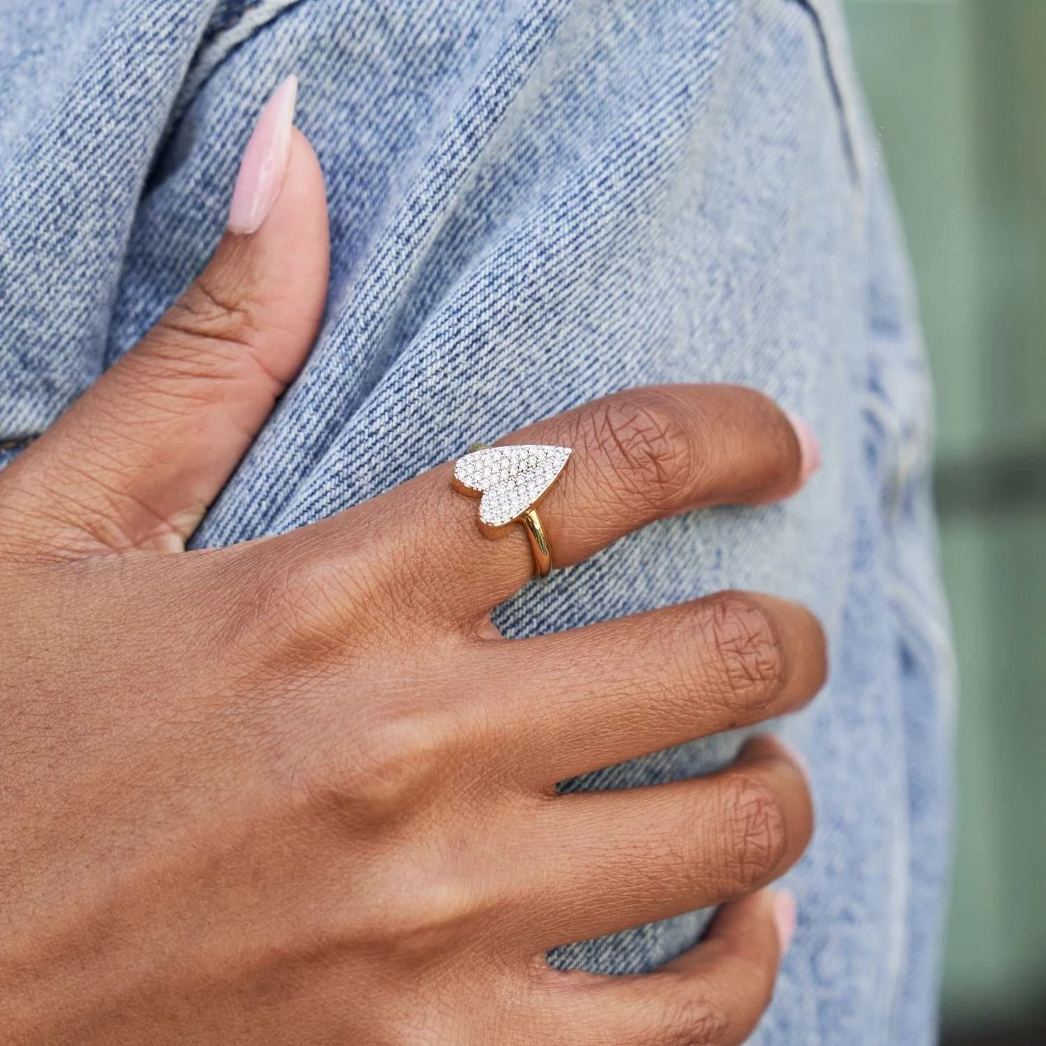 Pave Heart Ring 5 Pave Heart Ring - Image 5