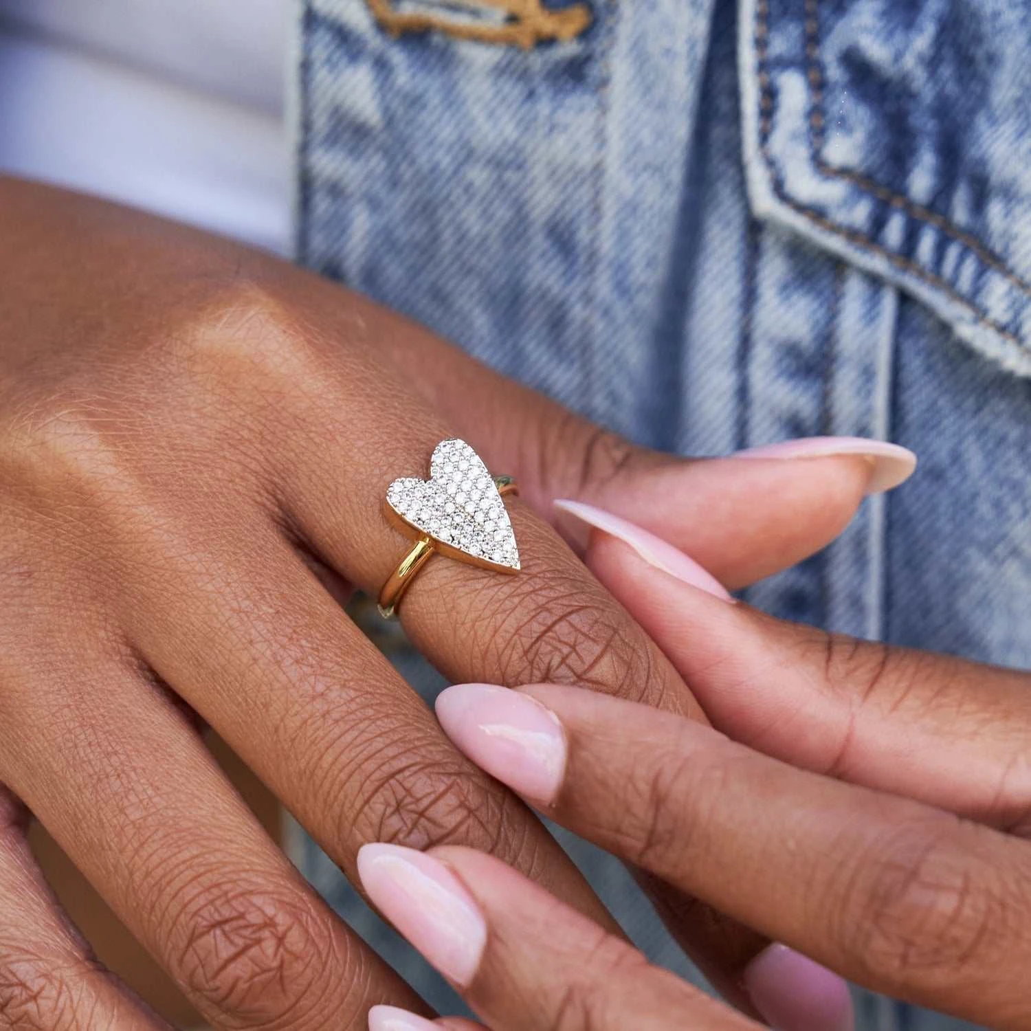 Pave Heart Ring 1 Pave Heart Ring